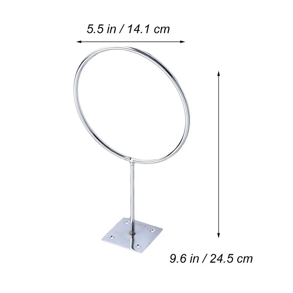 Stainless Steel Wall-Mount Sports Ball Storage Rack for Basketball, Soccer, Volleyball – 2 pcs, 5.5 inch