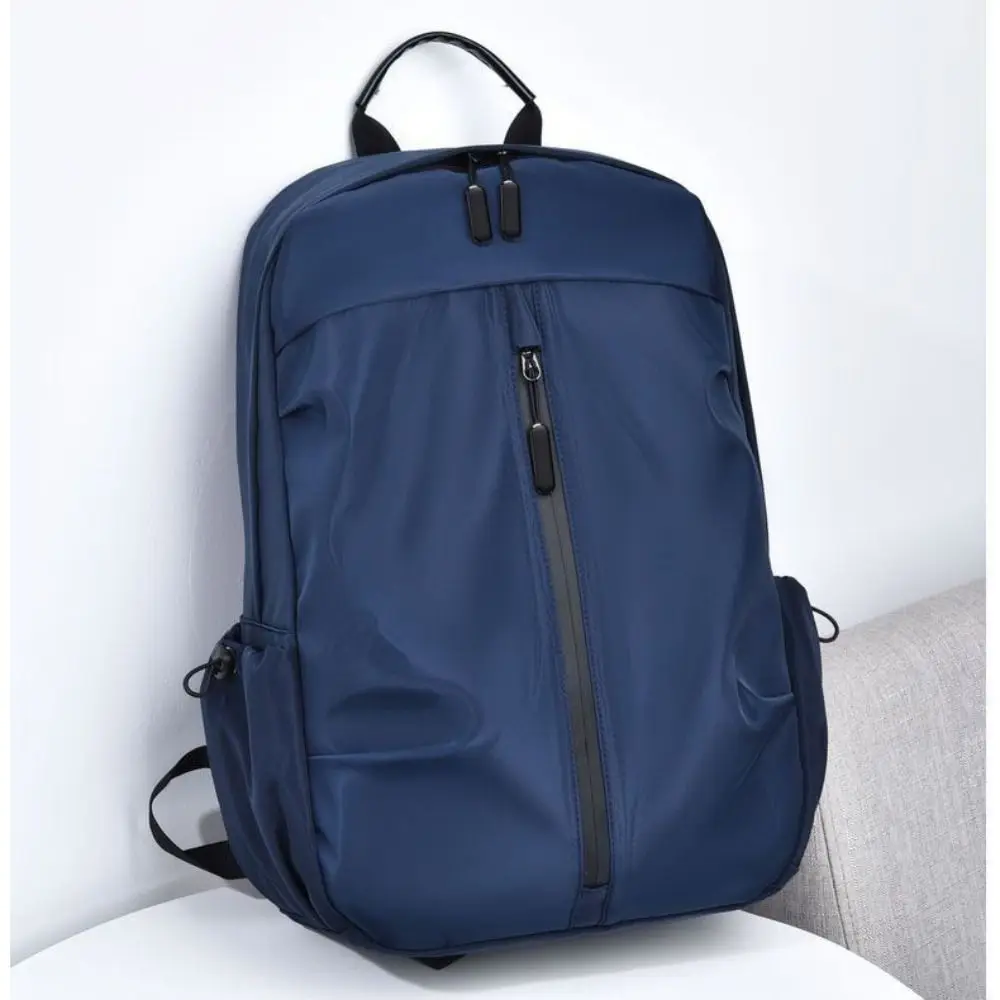 High Quality Nylon Versatile Backpack Grey Black Blue Washable Computer Bag Large Capacity School Student Backpack Men Women