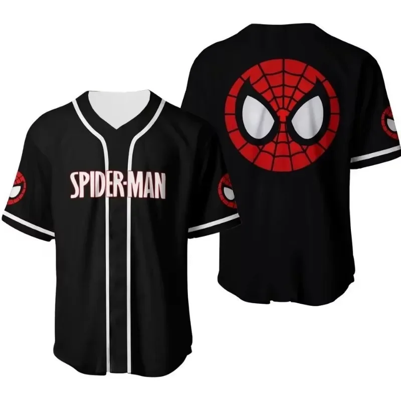 Personalized Venom Spider Man Marvel Anime 3D Printed Baseball Shirt Style T-shirt Shirt Fashion Children's Adult Clothing