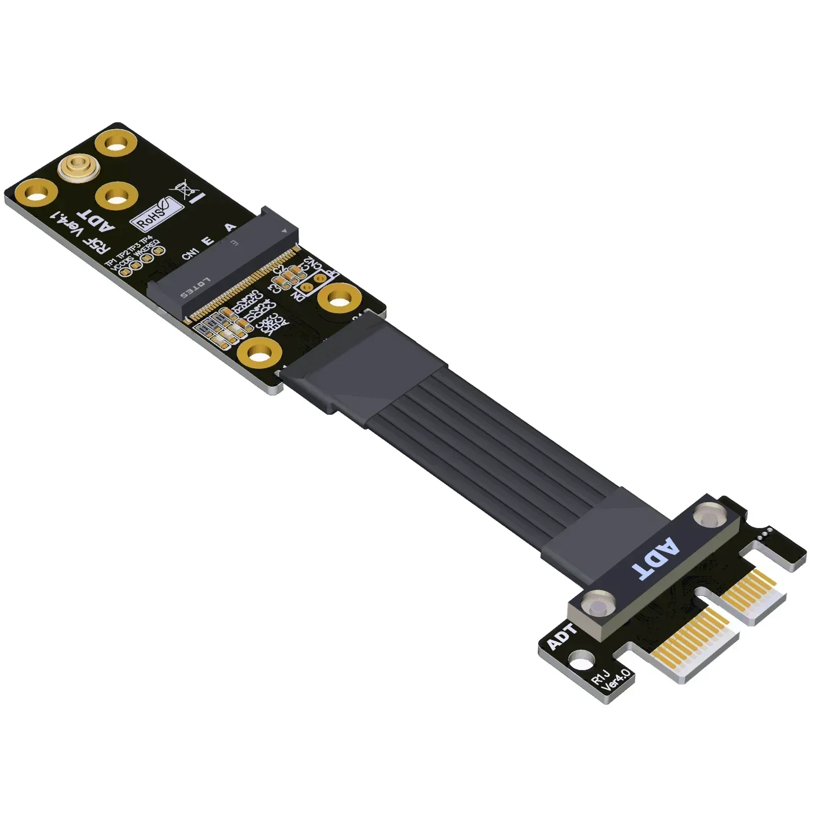 

PCIE 4.0 X1 To M.2 WiFi Wireless Network Card Connection Extension Cable Adapter Card M2 NGFF a.e KEY Expansion Flat Cable