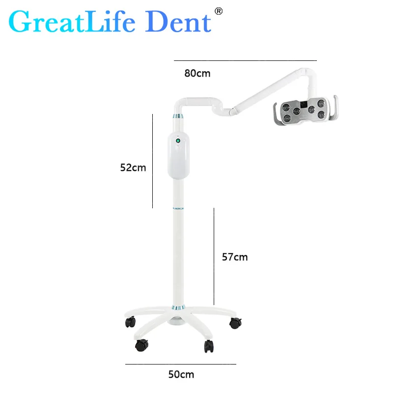 GreatLife Dent 9w 6 Leds Cold Shadowless Operation Lamp Moveable 360 Degrees 700mm Floor Stand Dental Operating Led Light Lamp