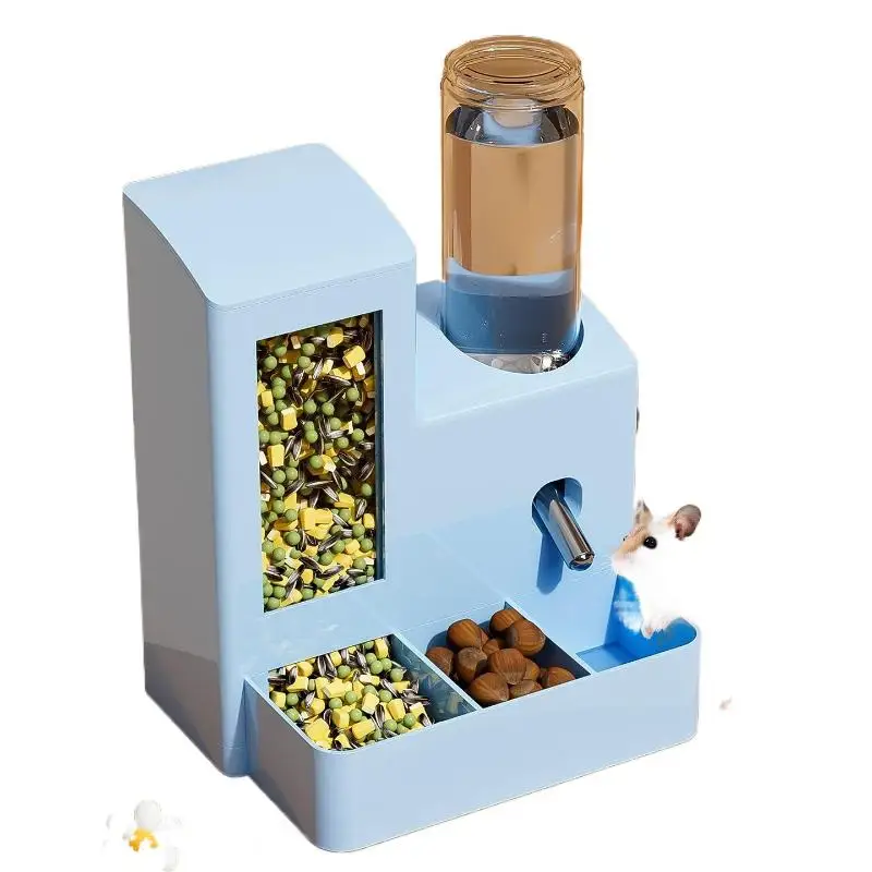 【E】2-in-1 automatischer Hamster-Wasserspender, multifunktionaler Trink- und Futterbehälter für kleine Haustiere – Detail 8