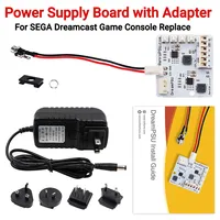 Rev2.0 Dream PSU 12V Power Supply Board+Power Plug Adapter For SEGA DreamCast Game Console Replacement Parts For Dream PSU