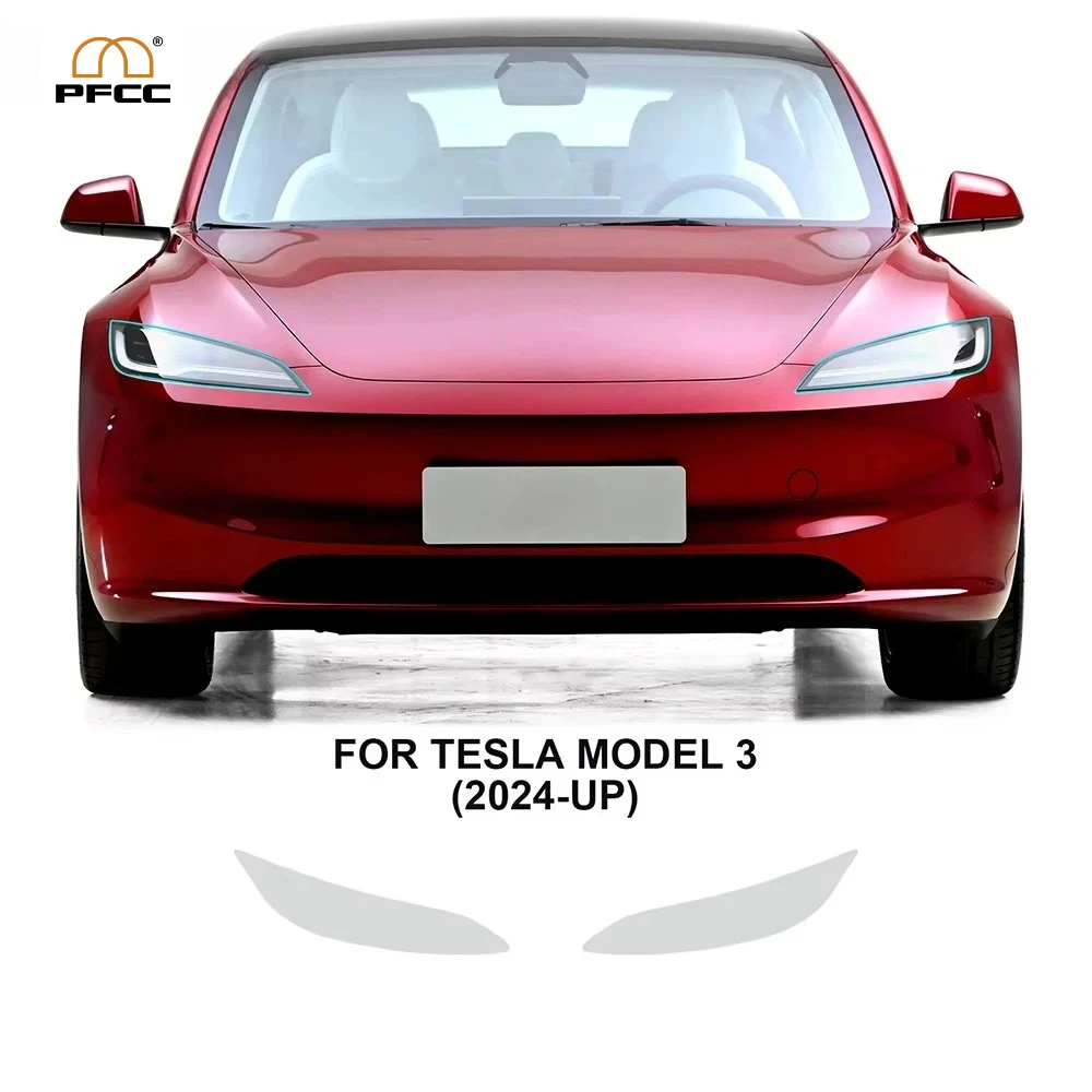 

Защитная пленка из прозрачного ТПУ (PPF) для фар, зеркал заднего вида и дверных ручек Tesla Model 3 Highland 2024-2025: устойчивая к царапинам