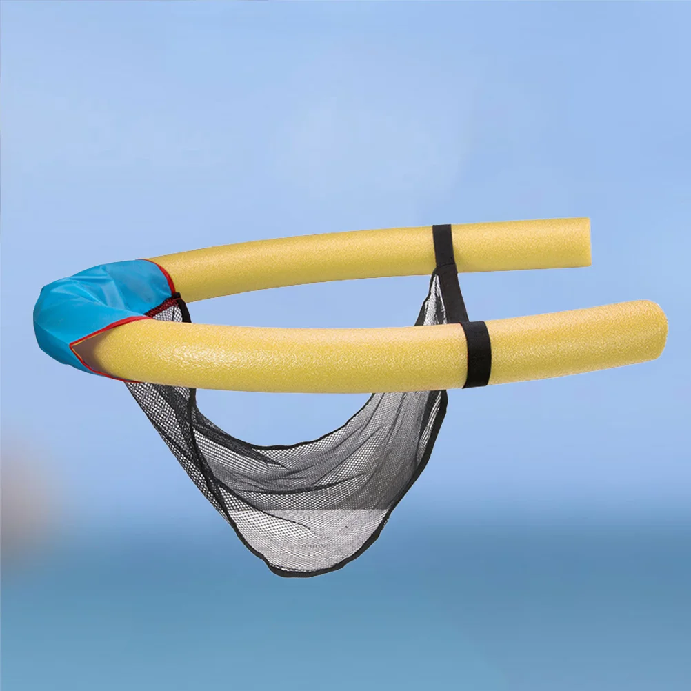 Pool Floating Seat Solid Rod 7.5x150cm Yellow Swimming Pool Noodle Chair Comfortable Support Floating Swimming Learners