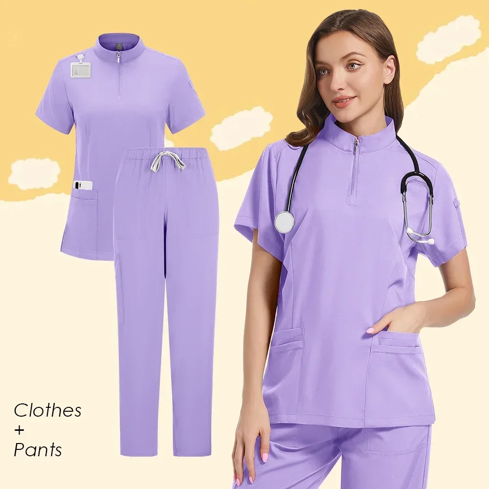 Sala de cirurgia Conjunto Uniforme Médico, Hospital Trabalhando Scrubs, Suprimentos Médicos, Enfermeira Cirurgia Dentária Terno, Workwear Atacado