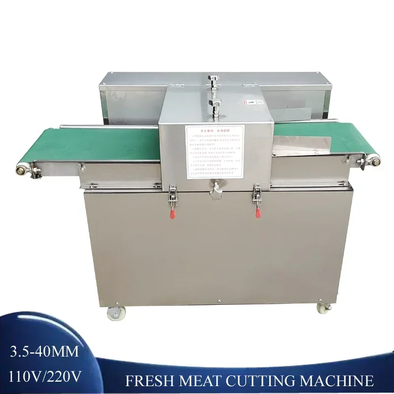 

Electric Meat Slicer Cutter Commercial Stainless Automatic Meat Strip Cutting Dice Machine