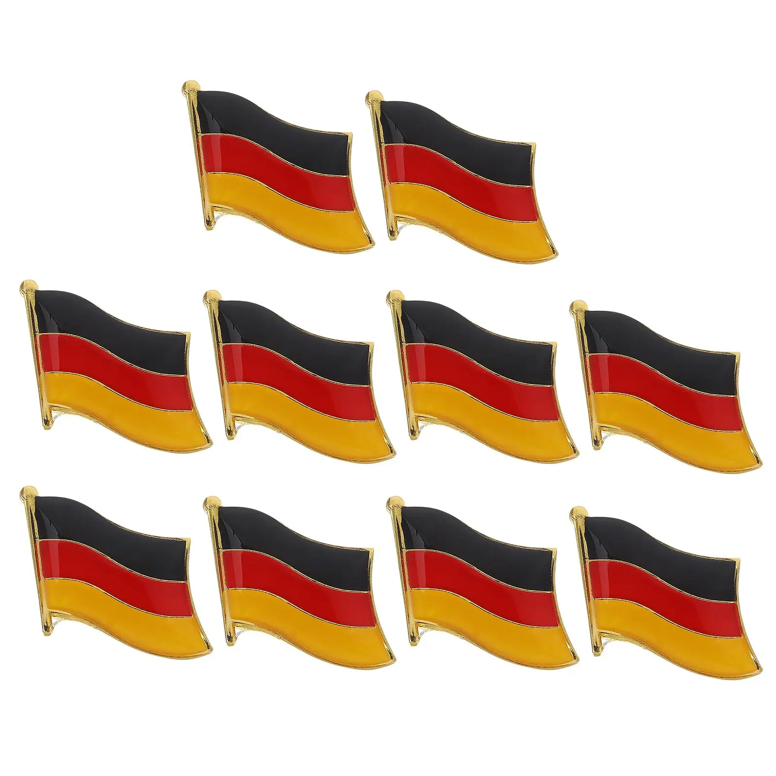 

10 Pcs Badge Brooch Initial Pins Women Enamel Butterfly Buckle German Iron Clothing Pin Clothes Badges Elegant Design
