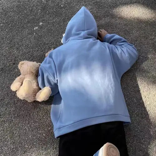 Imagen 2 del producto Otoño Invierno nuevo divertido tiburón Patchwork sudaderas con capucha hombres y mujeres Kawaii sudadera moda Casual pulóver escuela ropa de gran tamaño