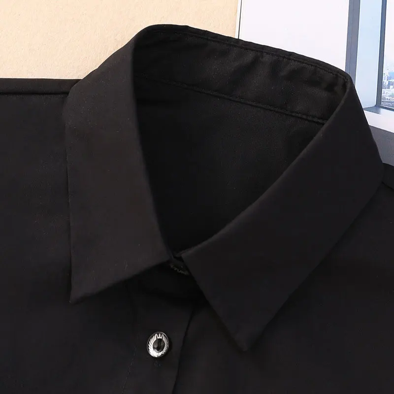 Colletto finto per camicia collari staccabili camicia solida camicetta con risvolto camicia superiore per uomo donna nero bianco vestiti accessori