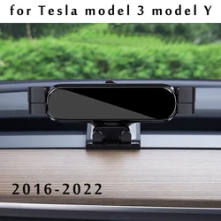 Supporto per telefono da auto per Tesla Model 3 Model Y 2022 2021 2019 staffa per lo Styling dell'auto supporto GPS supporto girevole accessori mobili