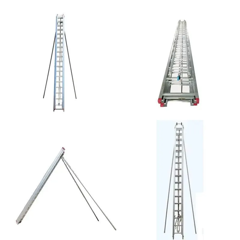 High Strength Aluminum 15m Fire Escape Ladder for Emergency Rescue Operations Durable Folding Design Safe Evacuation Tool