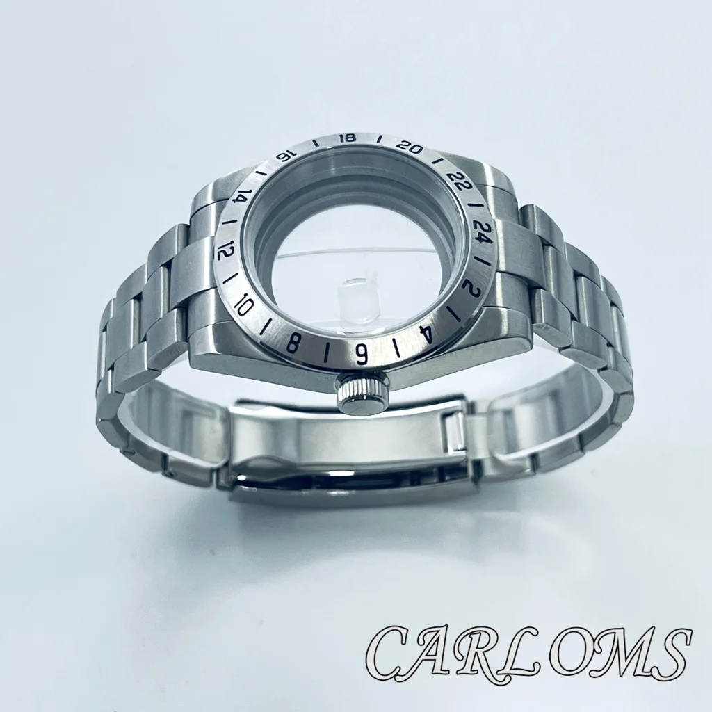 Top 39mm NH34 NH35 NH36 NH70 NH72 ETA2824 PT5000 Watch Case GMT Stainless Steel Sapphire Glass Date Glide Lock Clasp