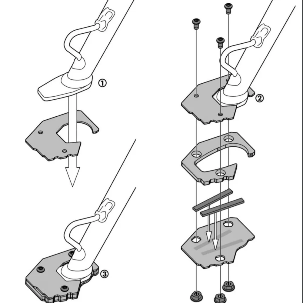 FOR Husqvarna 701 SMC 2019-2020-2021-2022-2023 Motorcycle CNC Aluminium Side Stand Enlarge Plate Foot Pads