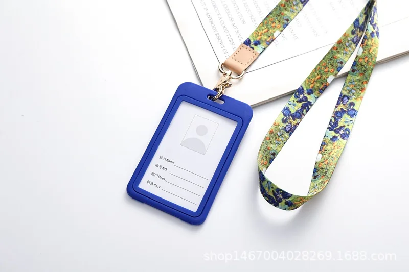 Small Fresh Leather Hanging Rope Mobile Phone Chain Work Certificate Rope Brand Rope Short Strap Keychain Anti Loss Strap