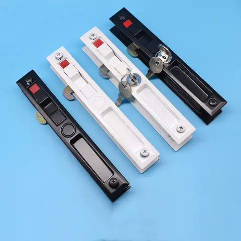 슬라이딩 도어 창 핸들 잠금 후크 스타일 플러시 마운트 아연 합금 내구성 슬라이딩 도어 슬라이딩 창 잠금 홈 하드웨어