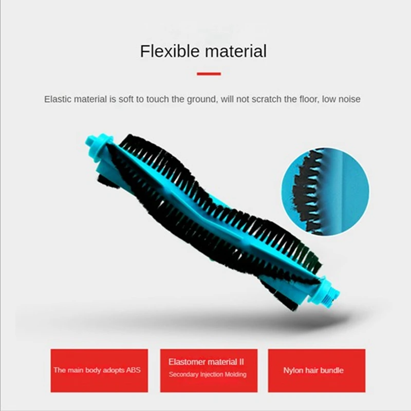 Spazzola principale per aspirapolvere Sostituisci per Conga 3490 4090 5090 Xiaomi STYJ02YM Viomi V2 Parti di ricambio per aspirapolvere Spazzola principale
