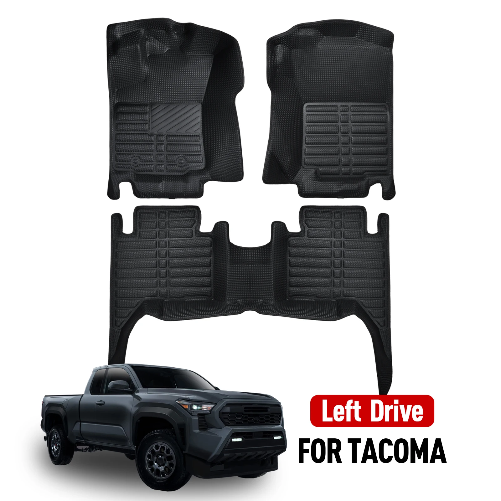 

Car floor mat for Toyota Tacoma N300 2018-2023 Non-Slip Durable Four Seasons Car Carpet Easy Clean and Wear-Resistant Floor Mat