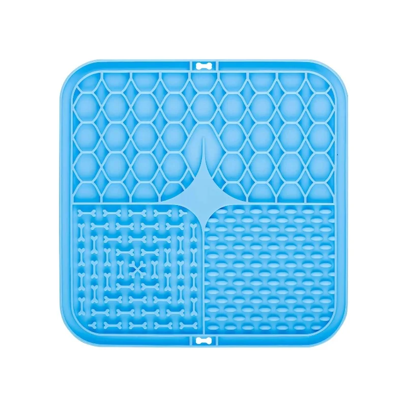 Pet Lick Silikon Matte Slow Feeder Hundefutter Platte Baden Ablenkung Sucker Training Feeder Liefert für Hunde – Detail 13