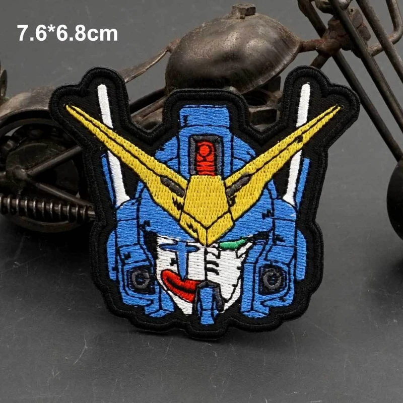 Embroidered Arm Patch Planet Mobile Suit Gundam Series Personalized Velcro Morale Patch Functional Backpack Enamel Color Patch view 3
