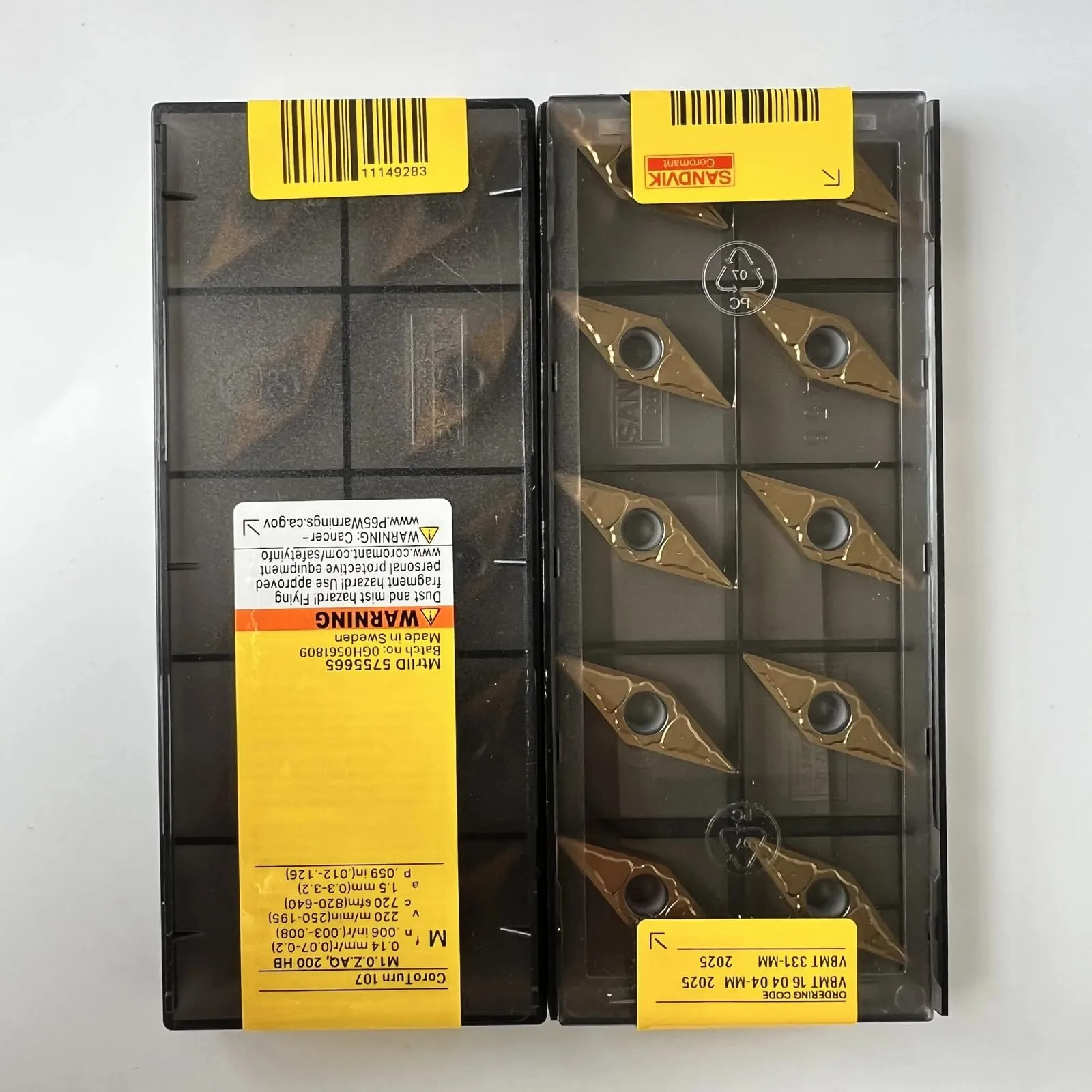 

Original SANDVIK / VBMT160404-MM 2025 / Hard alloy CNC Blade 10 Pcs