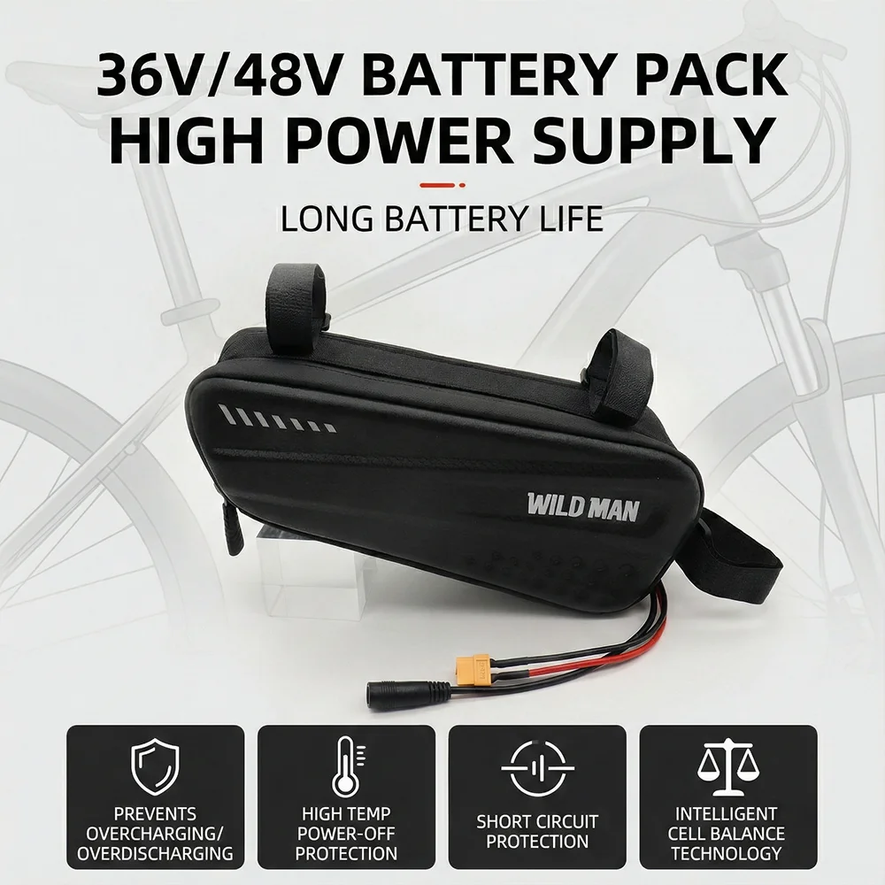 

14Ah 12Ah 10Ah 36V 48V Ebike Battery Li-ion Pack For Electric Bike Scooter MTB Cycling Conversion Kit With Charger 20A BMS