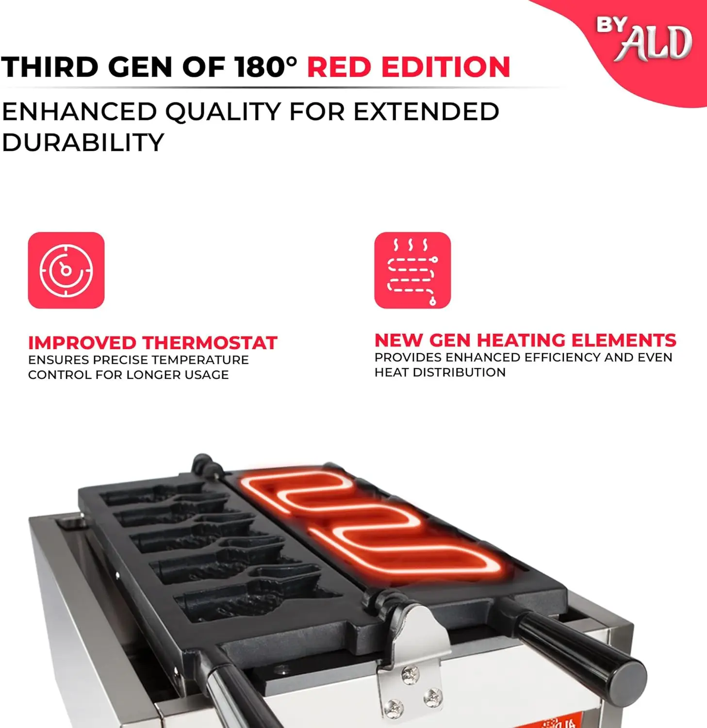صانع وافل السمك من تاياكي |   مكواة الوافل على شكل سمكة |   الفولاذ المقاوم للصدأ |   غير لاصق |   110 فولت (5 سمكة مفتوحة الفم)