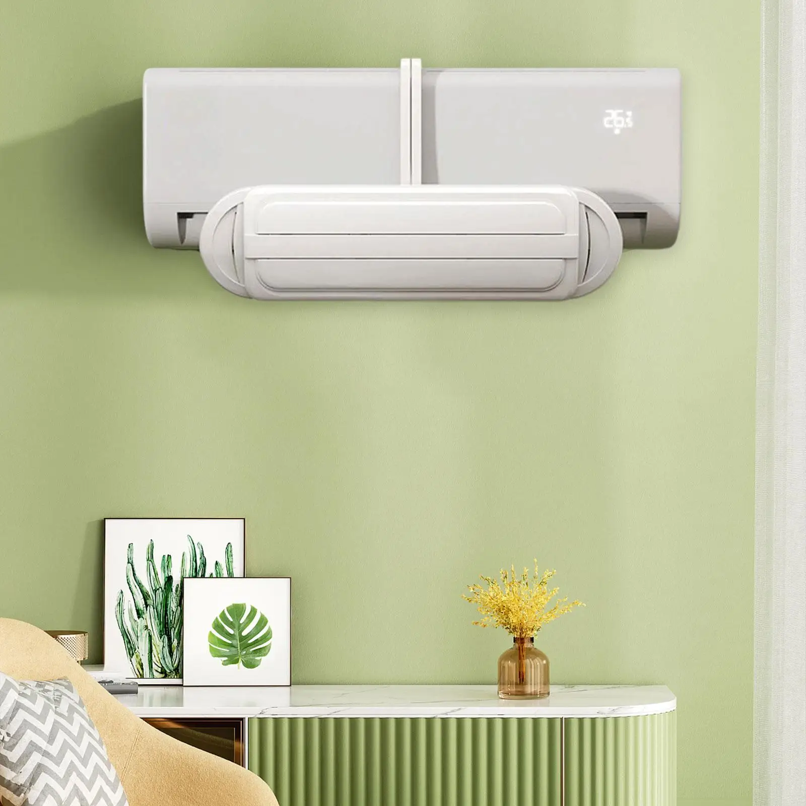 Air Vent Deflector Easy to Install Easily Install Accessories Comfortable for Women Mom Air Conditioning Deflector Wind Baffle