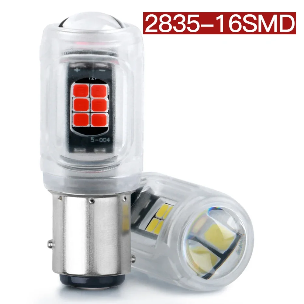 2Pcs 1156 BA15S P21W LED BAU15S PY21W BAY15D LED Bulb 1157 P21/5W R5W 16pcs 2835SMD Auto Lamp Bulbs Car LED Light 12V - 24V