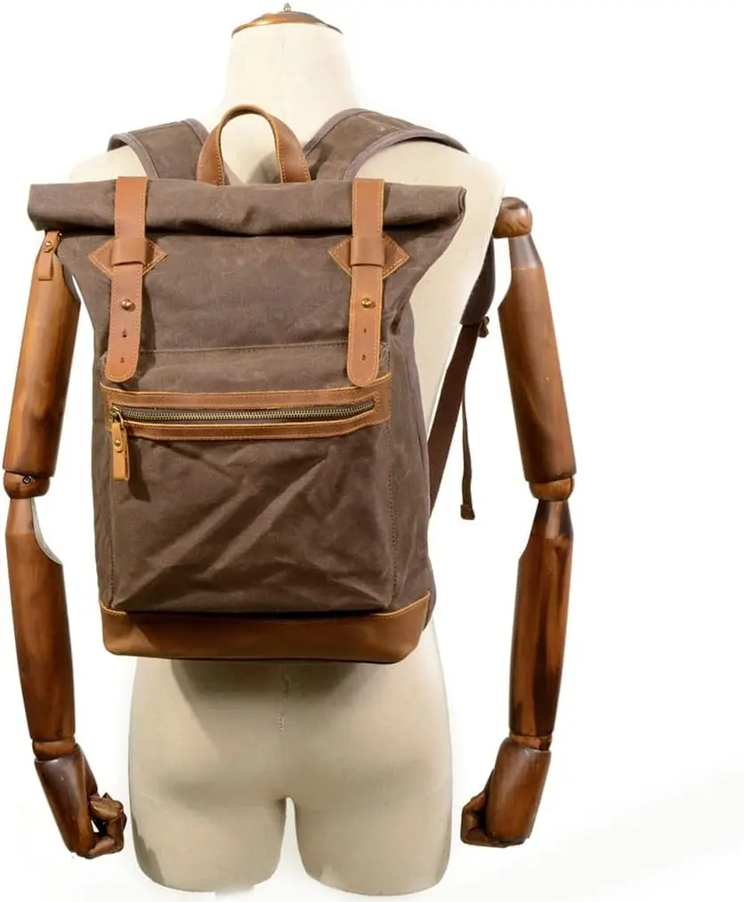 Casual Backpack Men's and Women's Canvas Outdoor Travel Mountaineering Bag