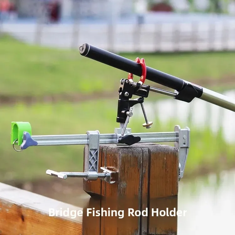 

Многофункциональная подставка для удочек с самозажимным креплением для круглых и квадратных труб, аксессуары для зимней рыбалки, держатель для морских удочек.