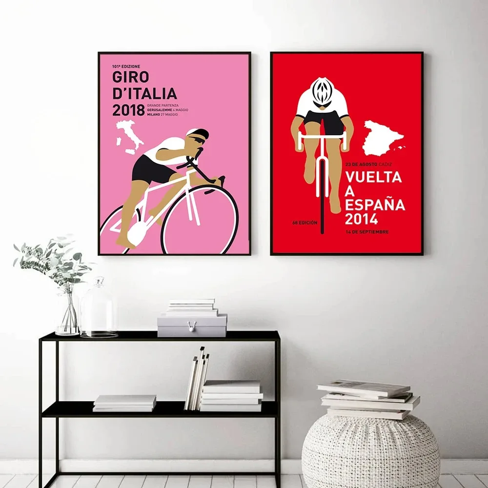 Sports France Universal Cycling Tour Poster Art Prints Ride Gym Stadium Canvas Painting Road World Champion Wall Pictures Decor