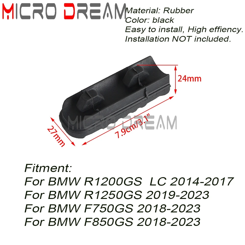 R1200GS  LC  R1250GS F750GS F850GS Motorcycle Front Footrest Rubber Cover For BMW R 1200 GS  LC R 1250 GS F 750 850 GS 2014-2023