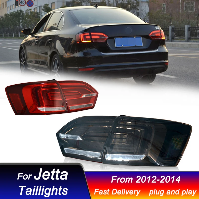 Car styling TailLights For VW Jetta MK6 2012-2014 US version new style full Led Dynamic Signal Light Tail Lamp Assembly