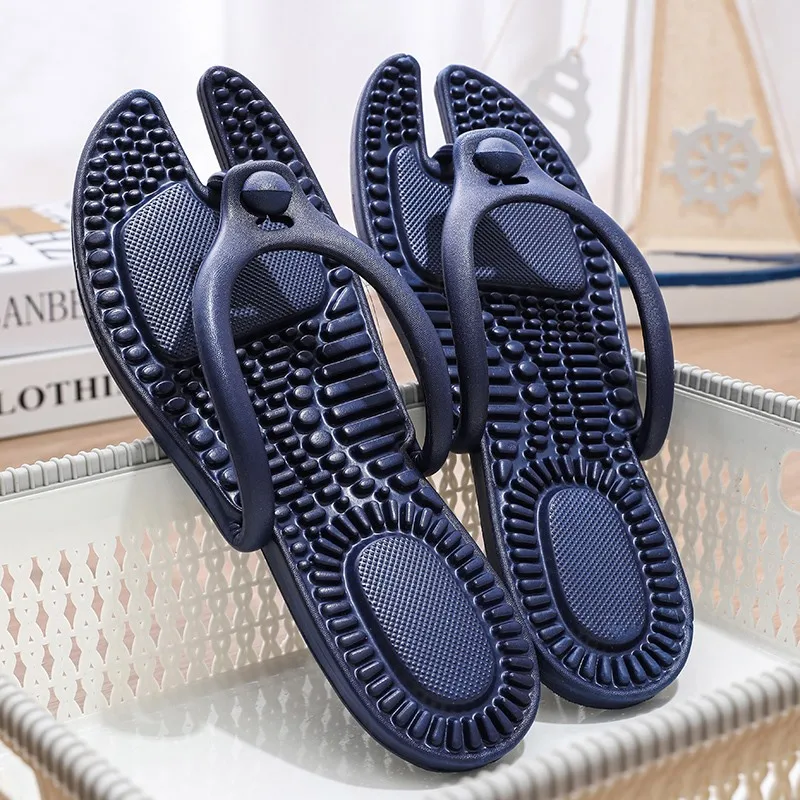 Hot Sell Outdoor Travel Folding Massage Slippers Hotel Slippers New Men's Platform Flip Flops Bathroom Home Women Non-slip Slide