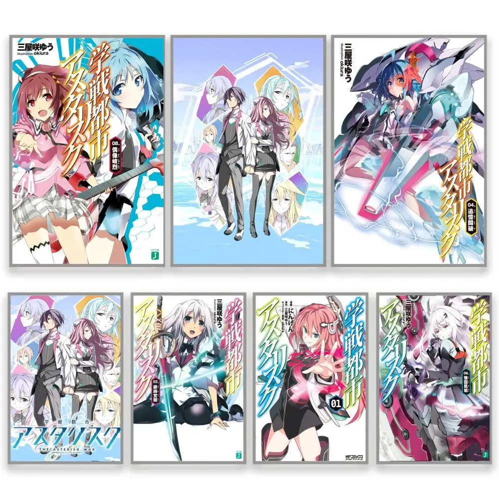 Anime The Asterisk War The Academy City On The Water Gamer Room Decoration Above Bed Decor Aesthetic Room Stuff Poster