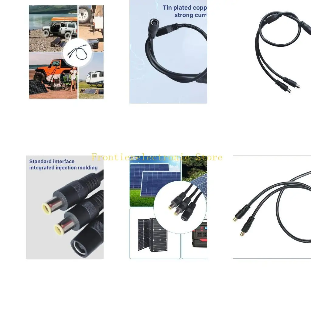 G8DB DC8mm DC7909 Power Extension Cable Female to Male Splitter for Generators
