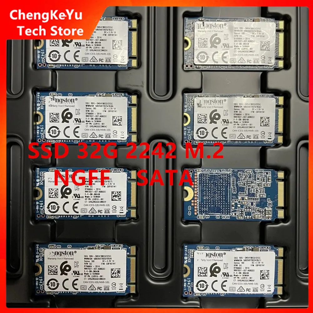 Original für Kingston 32G M2 SSD Solid State Drive mit M.2 NGFF 2242 Schnittstelle und SATA. Brandneues Solid-State-Notizbuch.