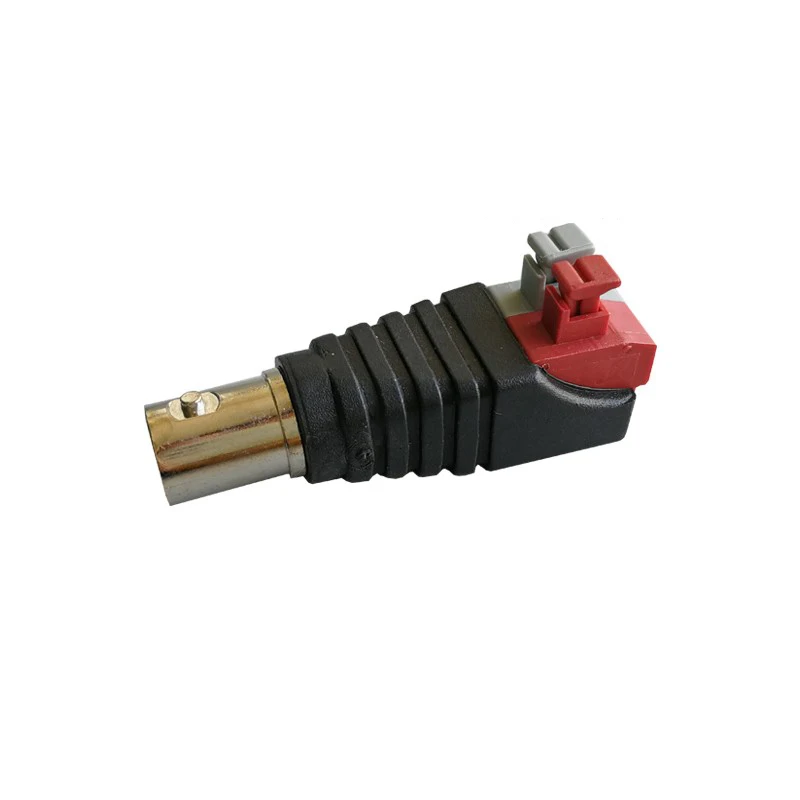 2/5PCS Q9 Plug 75-5 Press BNC Connector Analog Surveillance Camera Welding-free Bnc Video Cable Copper Core Interface