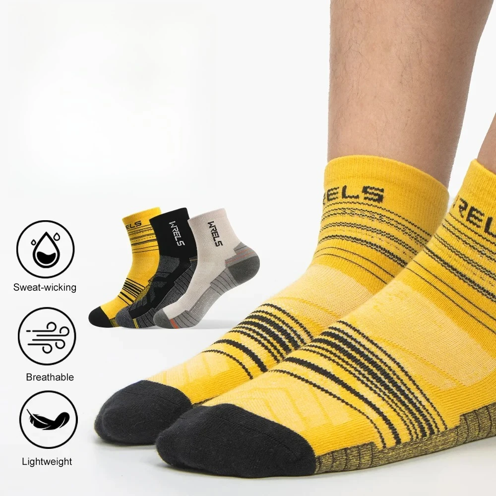 

1/3 Pairs Merino Wool Compression Running Socks Thick Cushion Moisture Wicking Hiking Sports Socks