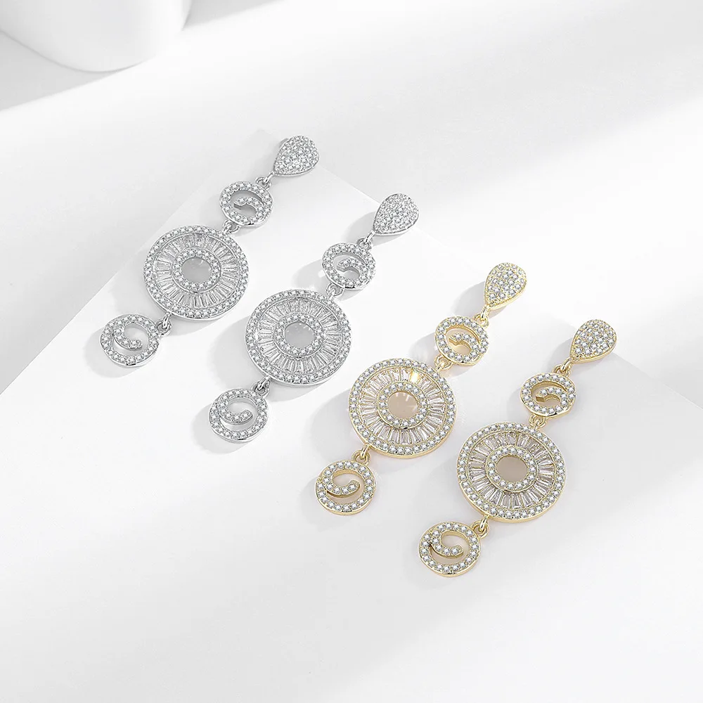 

Великолепный циркон, стерлинговое серебро 925 пробы, музыкальная нота, геометрическая ниша, уникальный дизайн, женские серьги-гвоздики с бахромой