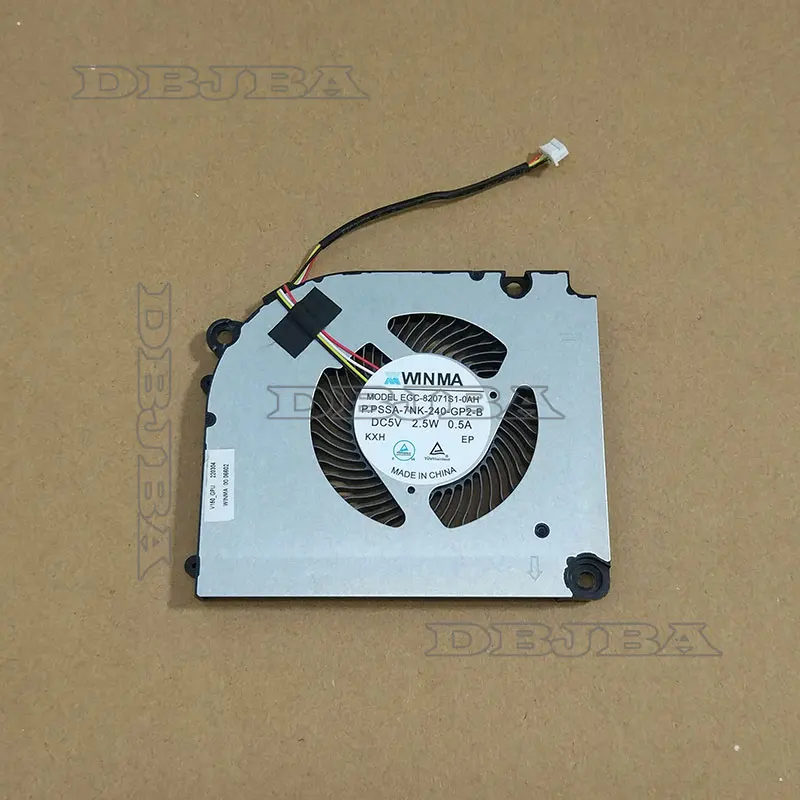 Laptop Coooling fan for WINMA EGC-82071S1-0AH P.PSSA-7NK-240-GP2-B 5V 2.5W 0.5A V150_GPU fan