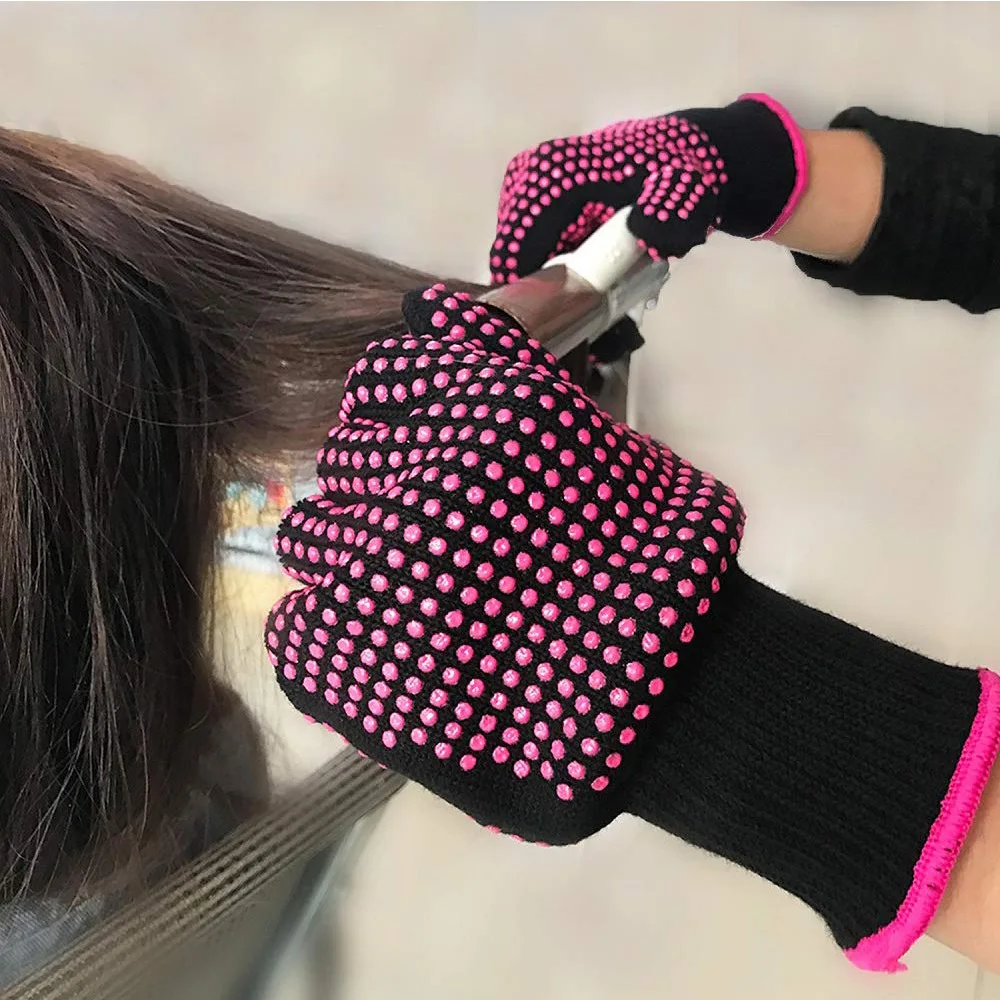 Hair Styling, Anti Scalding, Anti Slip Gloves, Double-sided Bead Perm, Curling Rod, Straightener, Heat-resistant