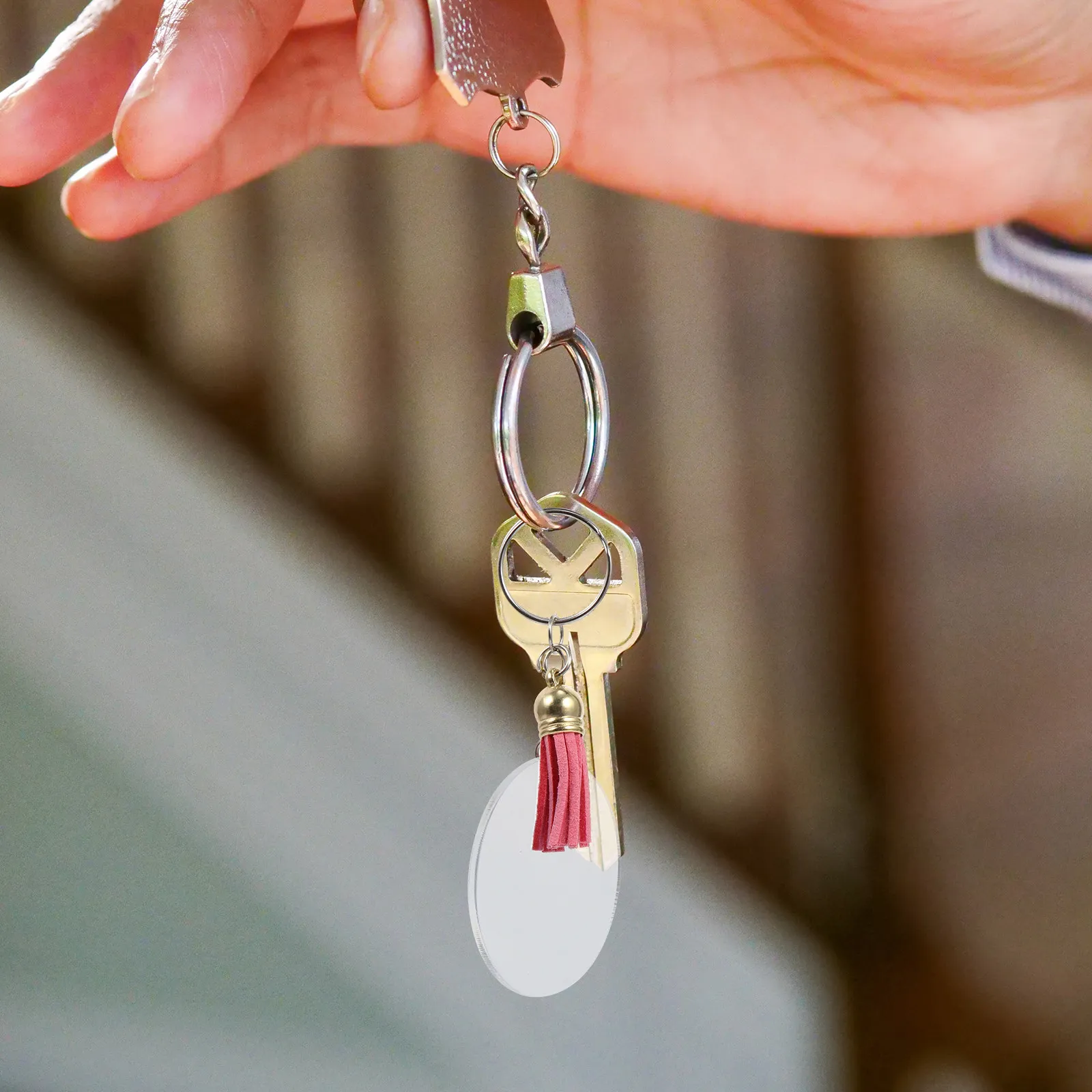 DIY Tassel Keychain Pendant Craft Material Fine Workmanship Practical Decor DIY Keyring Supplies Keychain Pendant