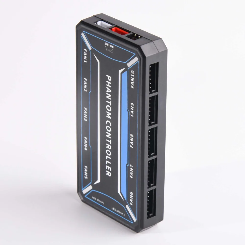6Pin RGB Fan Hub Desktop Computer Remote Controller PC Gaming Case Cooling System Light Effect Modulation Accessory