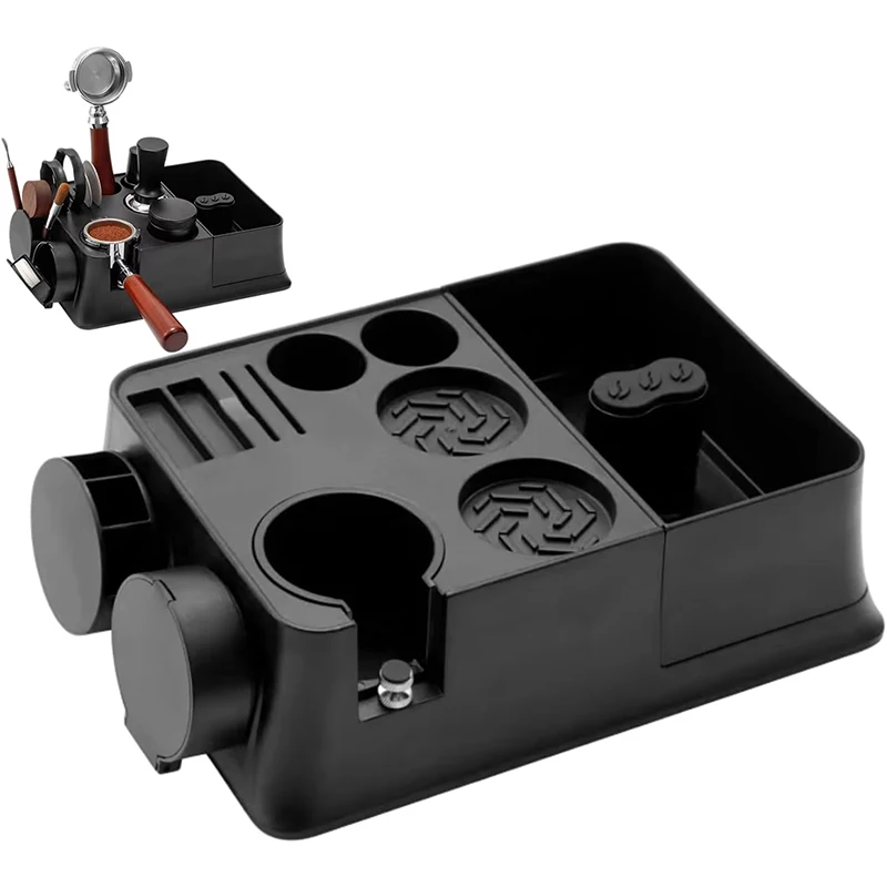 

Generic Espresso Knock Box Multipose Coffee Tamper Station for 51mm 54mm 58mm Coffee Portafialter Holder Barista Accessories