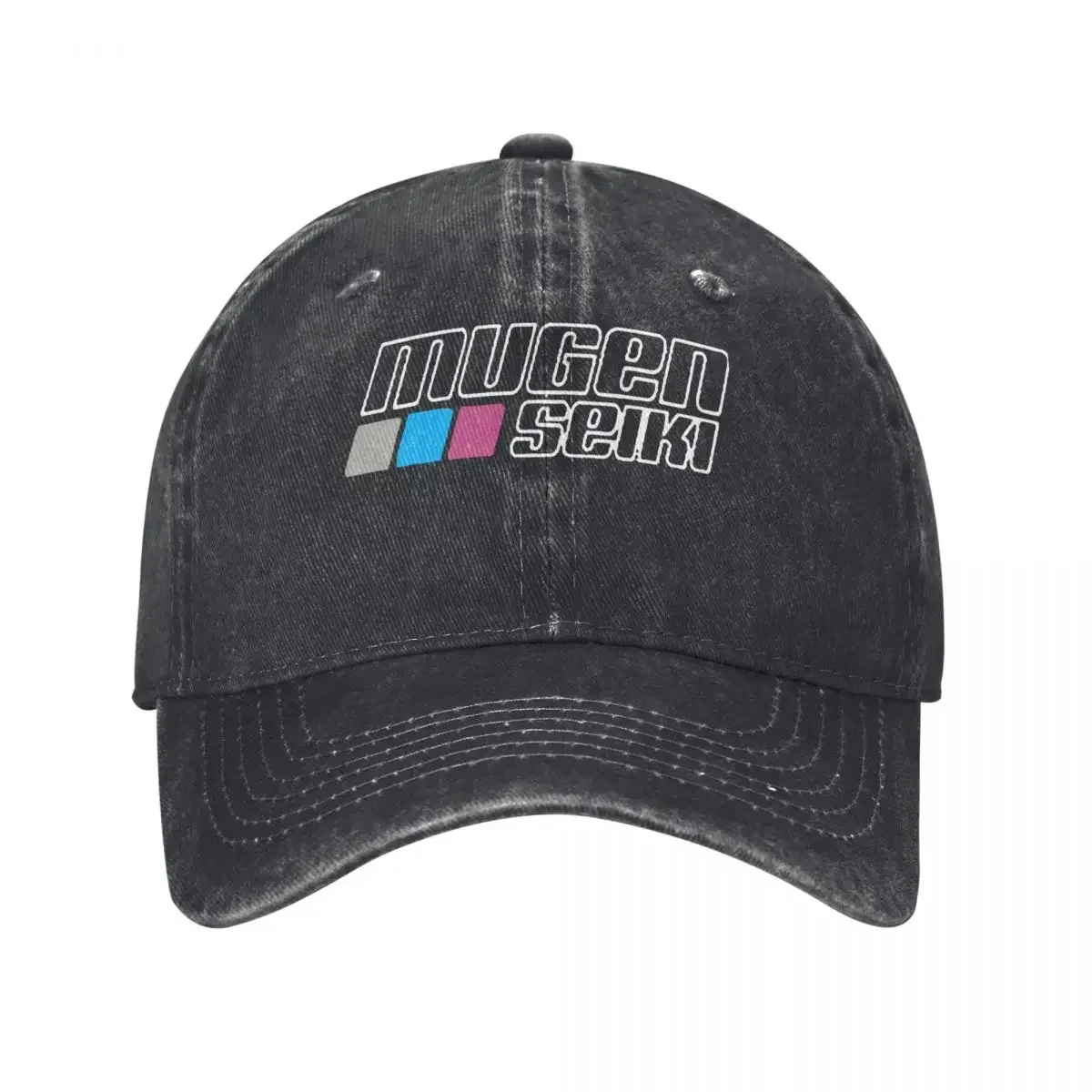 Mugen Seiki RC Hobby, Logo, Vibrant Pattern demin Trucker Hat Breathable Design Cap Female Women's Baseball Cap