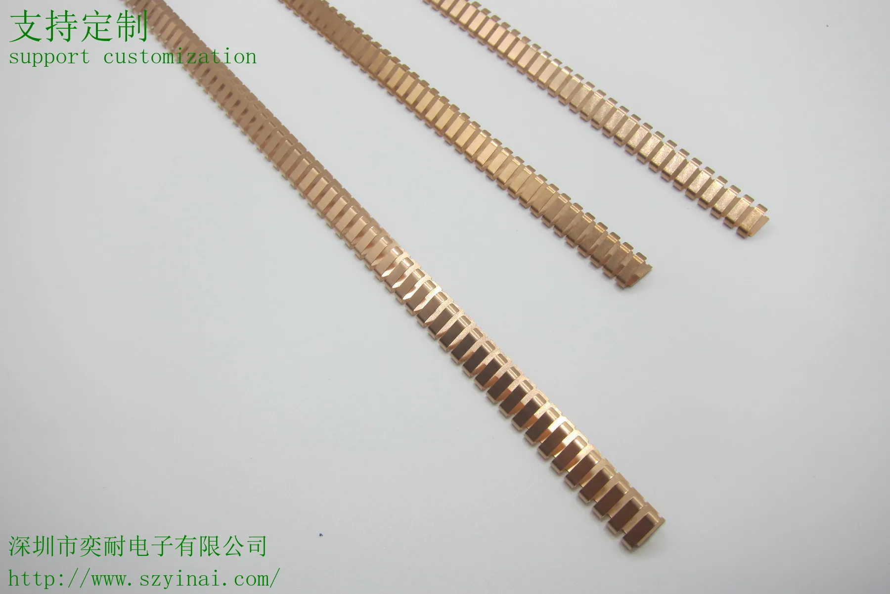 YN-019000EMI Becu Shielding Finger Gasket for MRI Door 406mm 20pcs per carton Becu copper fingerstock