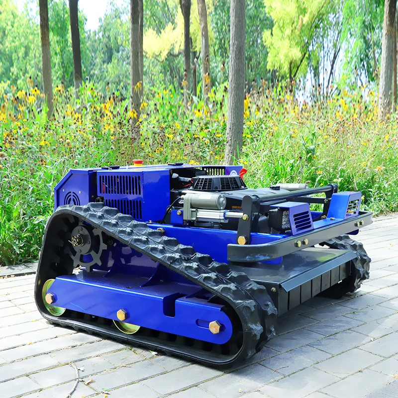Customized Multifunctional Tracked Lawn Mower, Intelligent Remote Control Rotating Weeding Machine, Garden Lawn Mower