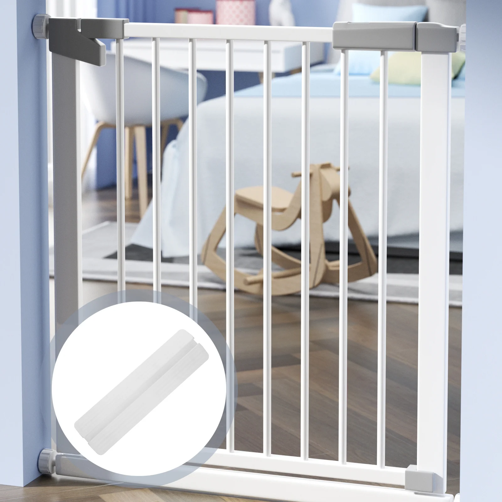 

Safety Gate Fitting Robust Guardrail Holder for Baby Fence Installation No Tools Needed Easy Mount Guardrail Fixing Part